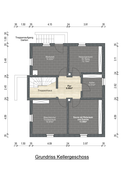 Grundriss Kellergeschoss