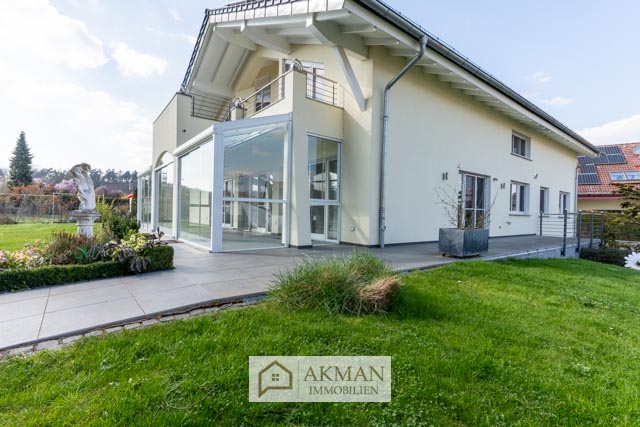 Blick auf Wintergarten