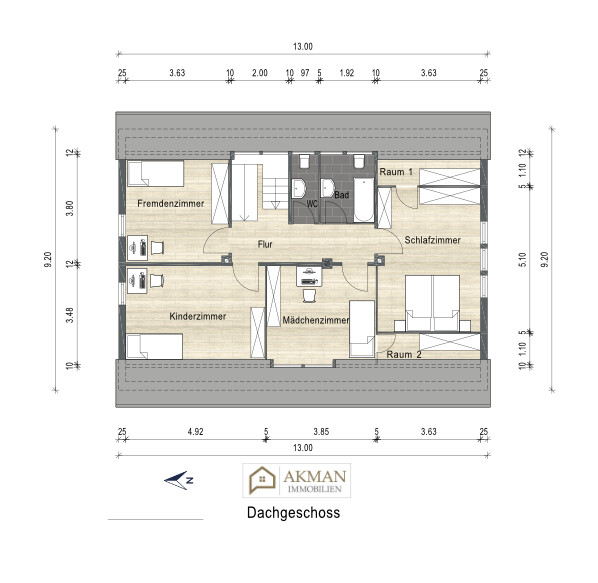 Grundriss  Dachgeschoss
