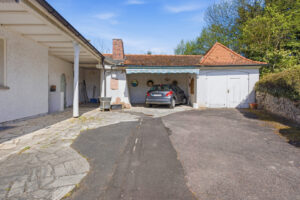 Blick auf die Garage