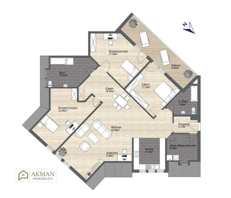 Grundriss Wohnung